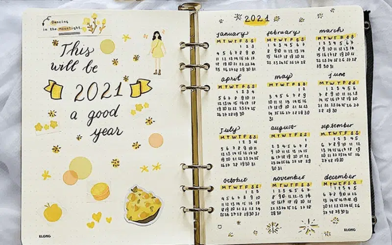 Trang trí sổ Bullet Journal 